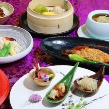 【ランチ・八宝コース】■お料理のみ！5,000円〈個々盛り全8品〉※4種のソフトドリンク飲み放題