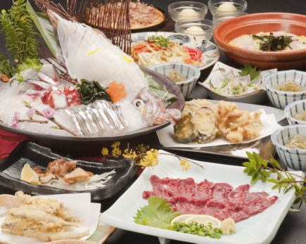 Kyushu delicious food course [without hot pot] 5500 yen ⇒ 4500 yen!《120 minutes all-you-can-drink included》