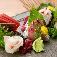 ネット予約限定★地鶏と魚コース地鶏串焼きと"牡蠣"と鮮魚お刺身盛り合わせ★120分飲み放題付き