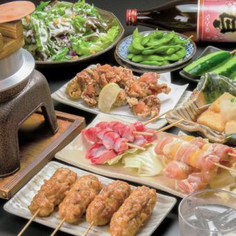 [Recommended for various banquets] Fresh fish sashimi + chicken sashimi, etc., 9 dishes + 2 hours (includes all-you-can-drink draft beer) 5,300 yen