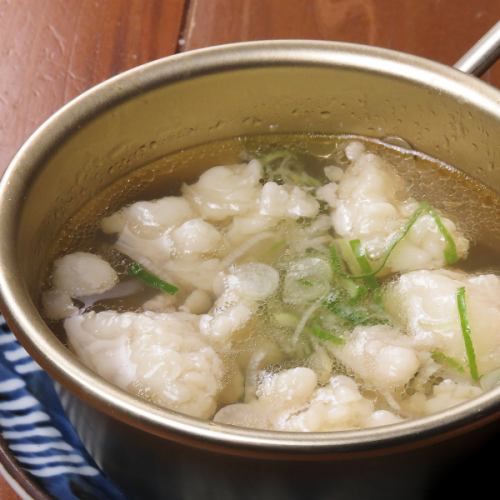 "Salted Motsuni Simmered" with a soft and chewy texture that will become addictive