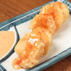 Plump shrimp mayo