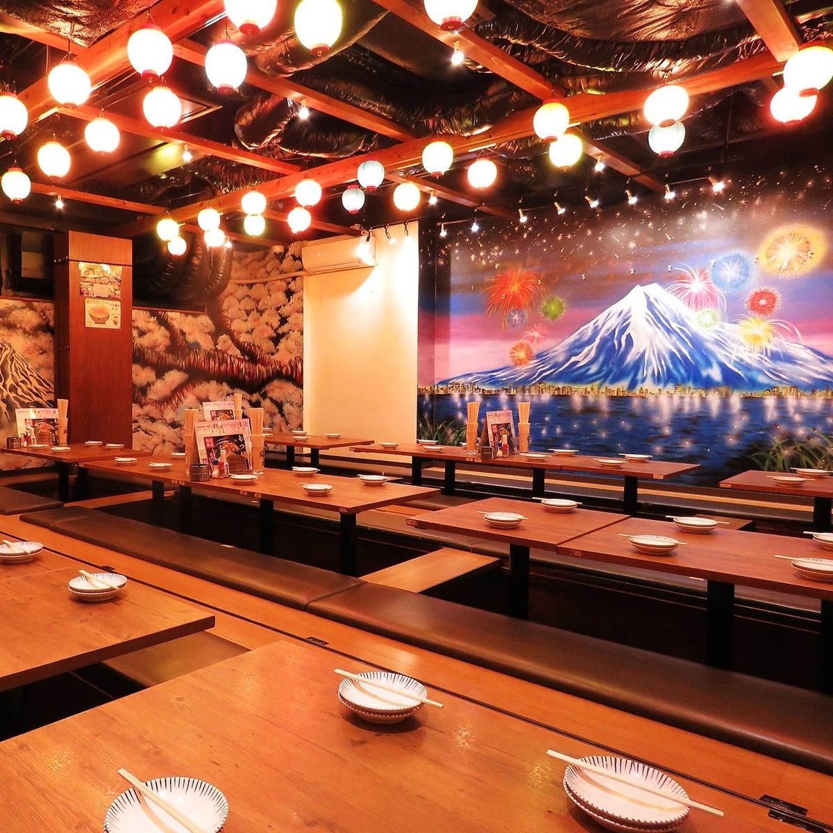 Banquets can accommodate up to 68 people! Large company banquets are no problem at Mochibachan!