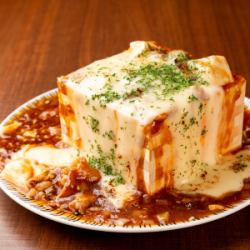 Cheese-filled mapo tofu