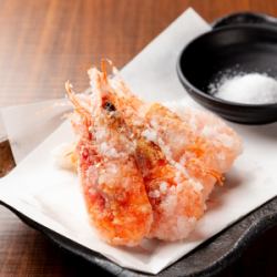 Deep-fried sweet shrimp