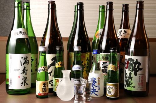 At this shop, yakitori and sake are a perfect match!