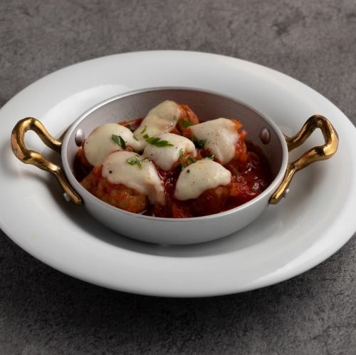 Polpettine baked with mozzarella