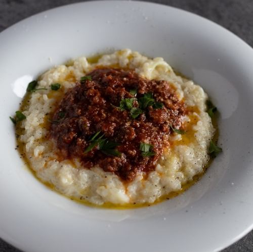 Special Bolognese cream risotto