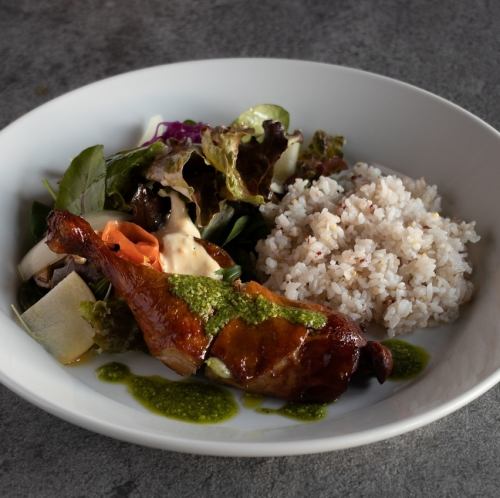 Smoked chicken oven-baked plate