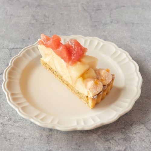 Peach and Ruby Grapefruit Tart