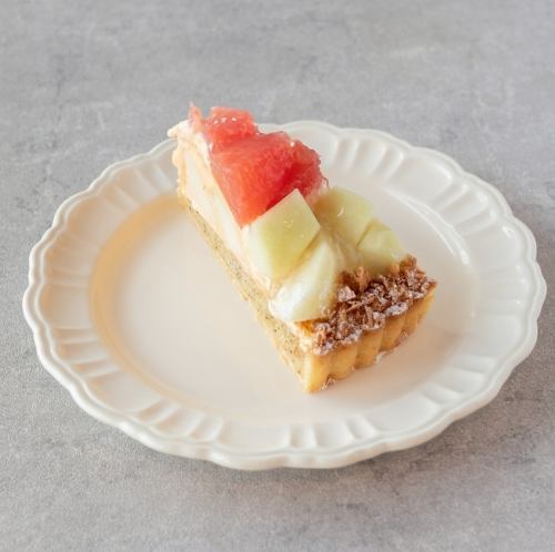 라 프랑스와 루비 자몽의 타트