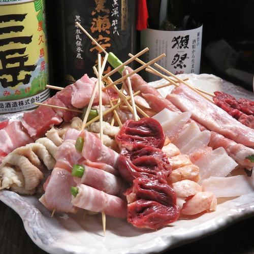 本格炭火焼き鳥を堪能…