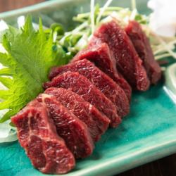 Horse meat sashimi top grade