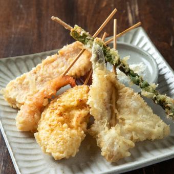 【オススメコース◎】飲み放題付！厳選素材の串カツ・串天ぷらコース《5,000円（税込）》
