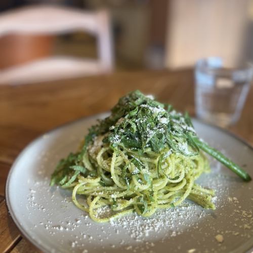 大葉とバジルのスパゲッティ