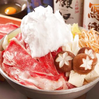 [2 hours all-you-can-drink] Sukiyaki on the clouds and fresh fish [Wazanmai course: 9 dishes in total] 5,500 yen ⇒ 4,500 yen