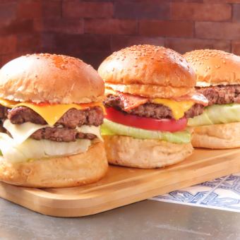 [Non-drinkers are welcome!] Unlimited soft drinks + burger ⇒ 2,000 yen (tax included)