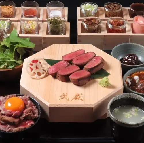 【当店名物をセットで】どちらも食べたい方にはコレ！◆極上厚切り牛タン定食＋ミニ牛まぶし　4980円(税込)
