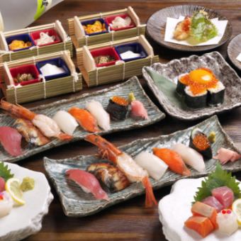 ワンドリンク付き♪【島の寿司プラン】職人の握る寿司を堪能！♪全6品6600円(税込)！