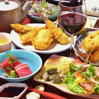 宴會2.5小時無限暢飲18道菜6,050日圓（含稅）套餐