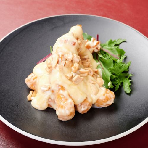 Stir-fried shrimp with special mayonnaise sauce