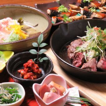 [Monday to Thursday only] 4 types of sashimi, sushi, duck salad, pork belly, 9 dishes for 5,000 yen. Use the coupon for 2.5 hours of all-you-can-drink!