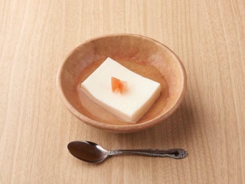 Homemade apricot tofu
