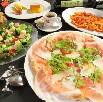 [Dinner only] La Cantina set with pizza and pasta for 3 people 8,590 yen (tax included)