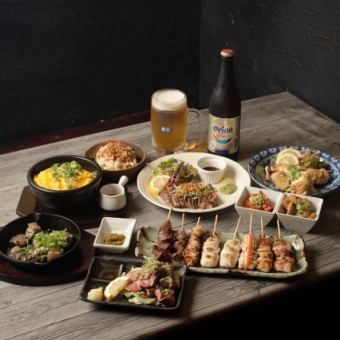 120 minutes of all-you-can-drink included! 8 dishes in total★ Hebereke-ya banquet course: 4,000 yen (tax included)