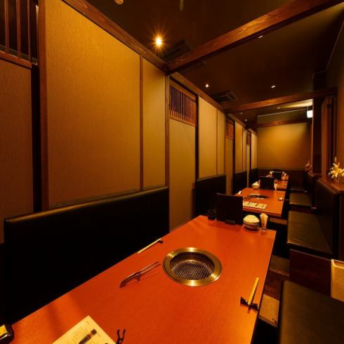 A yakiniku restaurant with all private rooms on Haikara-dori behind Yamagataya!!
