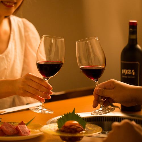 宮崎牛焼肉とワインのマリアージュをご堪能あれ♪