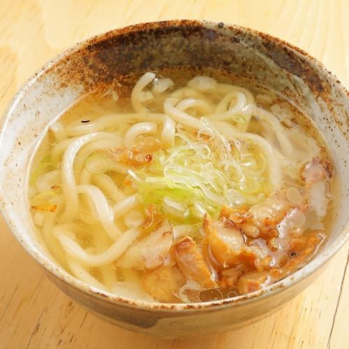 Osaka specialty: Kasu udon