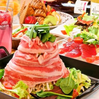 [Platto Casual Course] Including carpaccio and grilled young chicken ★ 2 hours all-you-can-drink ★ Total of 6 dishes / 4000 yen