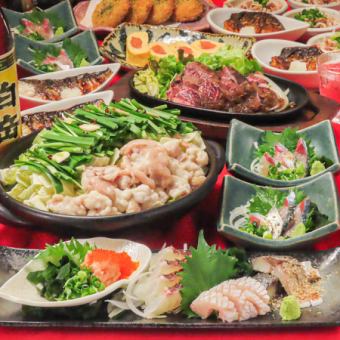 博多名物海鮮モツ鍋コース！2時間飲み放題付き5000円