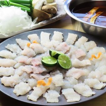 【夏季限定☆鱧しゃぶ鍋(単品)1人前】3520円(税込)