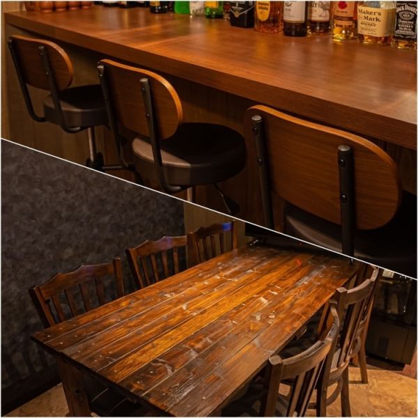 ●Table/Counter ●Table seats that can seat up to 6 people, and table seats that can seat up to 8 people.We also have counter seats that can be enjoyed by one person.It's okay if there are many people.Please feel free to come by yourself.