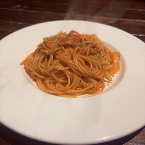 蟹肉番茄奶油意面