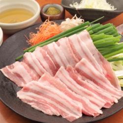 Best pork shabu-shabu (ponzu and soba soup)