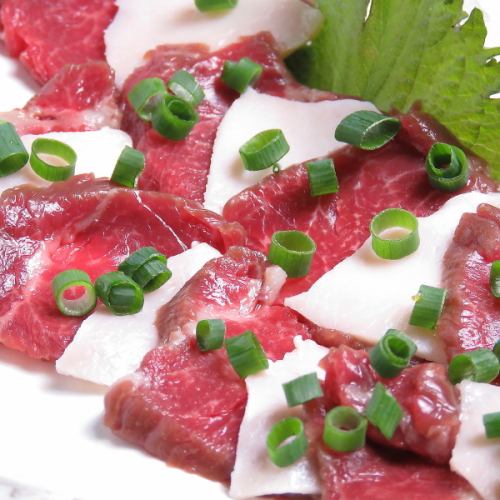 Horse sashimi (upper lean)