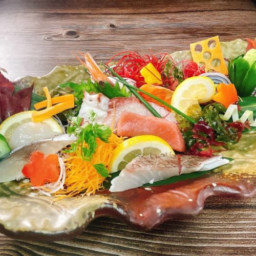 [Fresh fish sashimi] 3-piece platter/5-piece platter/large catch platter