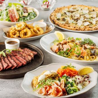 【9/3~】《2H飲放付》ラグジュアリーコース★トリュフピッツァを含む豪華12品♪7000円