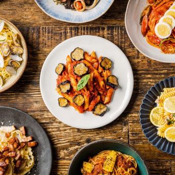 【평일 점심】 피자 파스타에서 선택할 수있는 단품 점심 ◆ 1,078 엔 ~