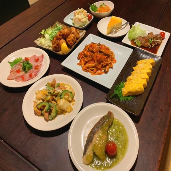 Perfect for a party with friends and family, the ``Bonba Large Plate Party Course'' includes 2 hours of all-you-can-drink for 4,160 yen (tax included)!