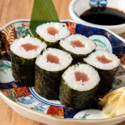 [Thin rolls/Medium rolls] Shiso squid and cod roe roll/Tekka roll/Negitoro roll