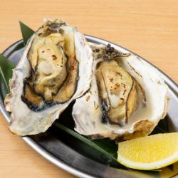 Grilled oysters