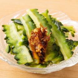 Bitter melon pickled in sweet vinegar