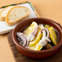 Squid and Lemon Ajillo