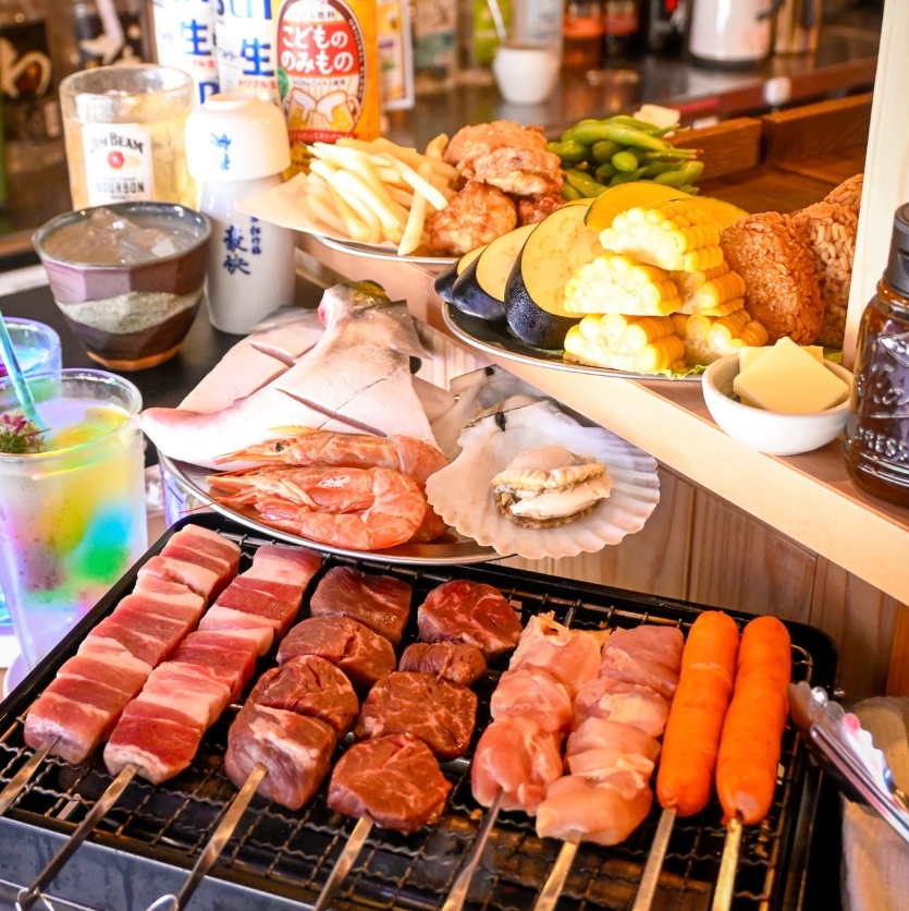2H飲み放題付！室内で極上のBBQをお楽しみいただけます★