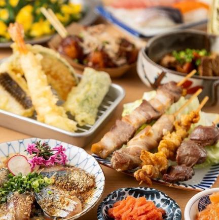 [500 yen discount on self-service all-you-can-drink! Includes 2 hours of all-you-can-drink] Beef tongue steak and yakitori are also included in the "Hakata Specialty Enjoyment Course"