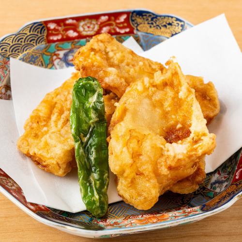 Deep fried tiger pufferfish